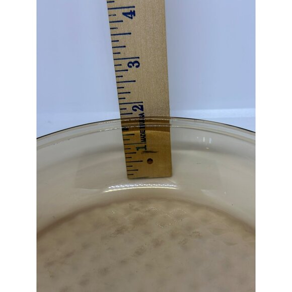 VTG Pyrex Visions Amber Glass Skillet | Waffle Bottom Fry Pan Made in France - Picture 6 of 6